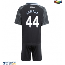 Otroški Nogometni dresi Aston Villa Boubacar Kamara #44 Gostujoči 2025-26 Kratek Rokav (+ Kratke hlače)